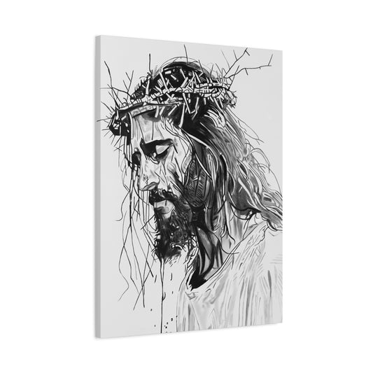 Jesus Christ Canvas Print by Warren Willowdale