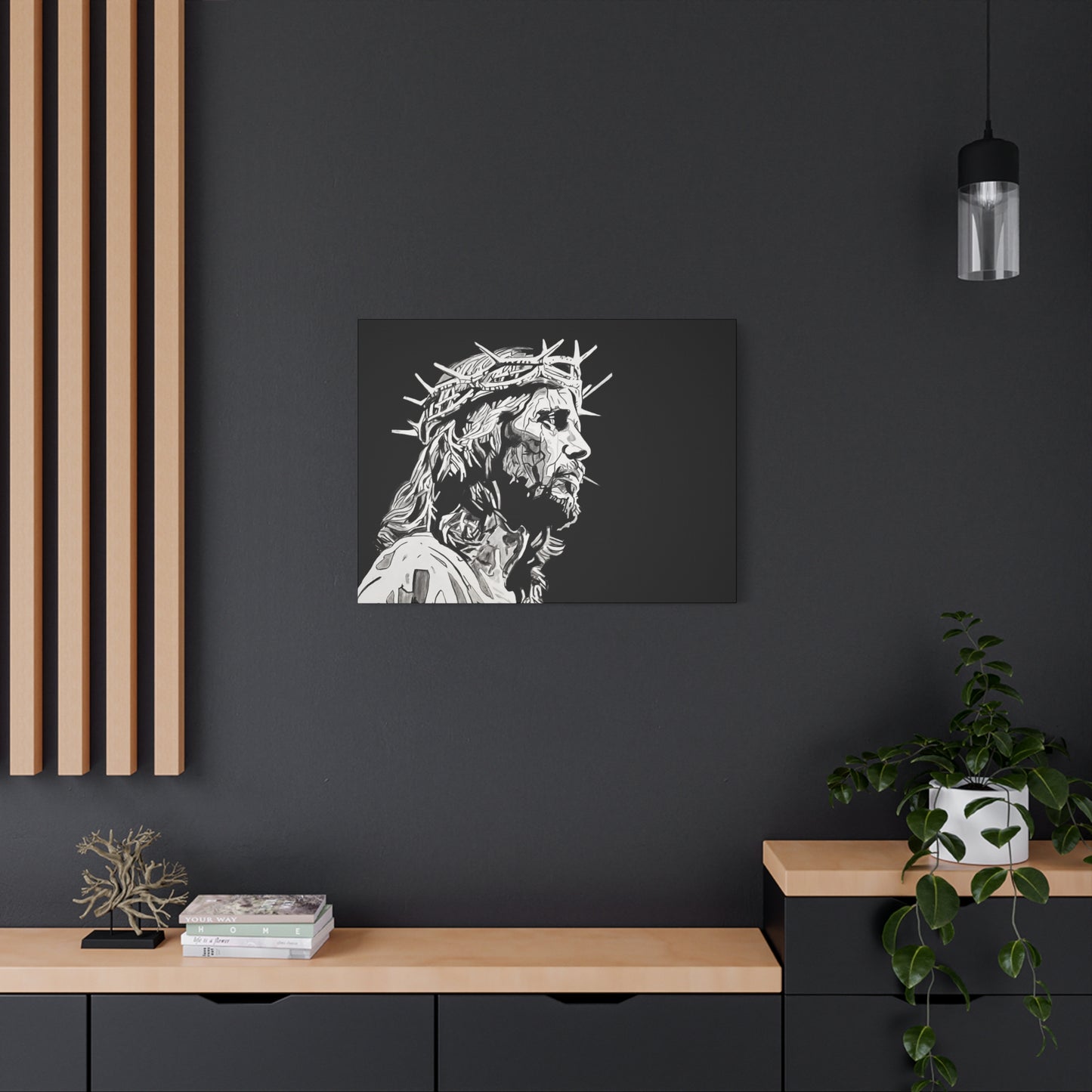 Jesus Christ Canvas Print by Warren Willowdale