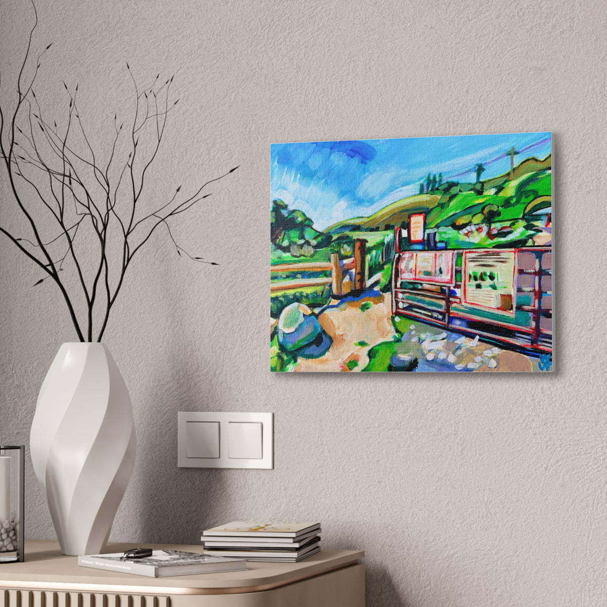 Harmon Canyon Gate, Canvas Print