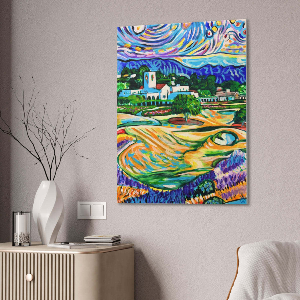 The Montecito Club, Canvas Print