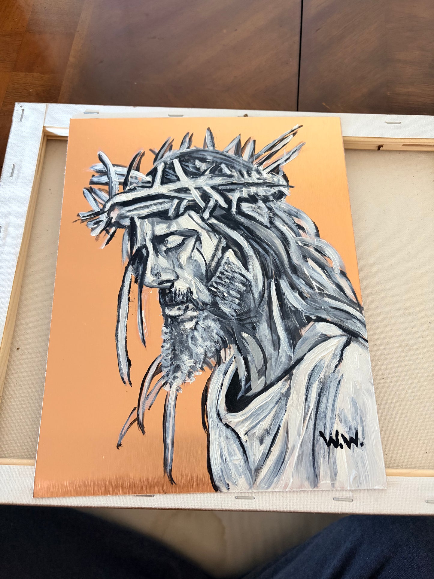 Jesus Christ Original Oil Painting by Warren Willowdale