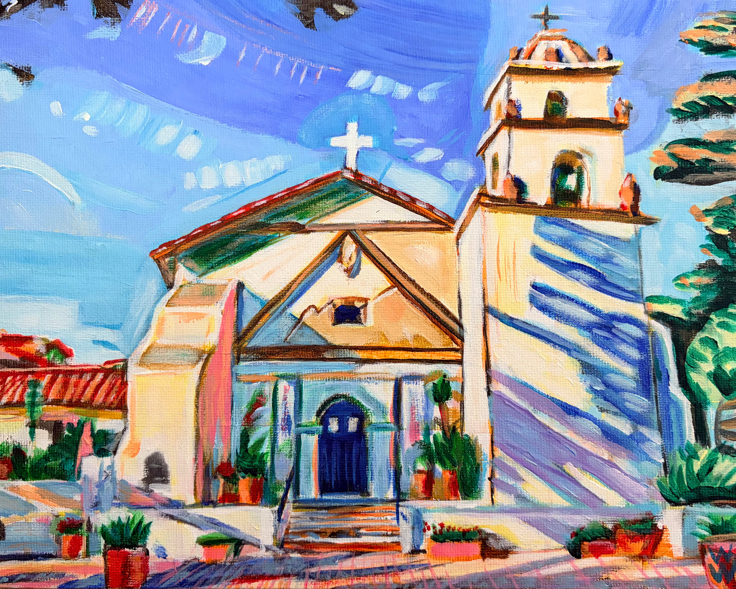 San Buenaventura Mission Original Painting
