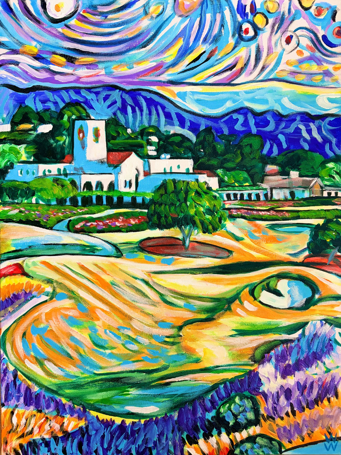 The Montecito Club Original Painting