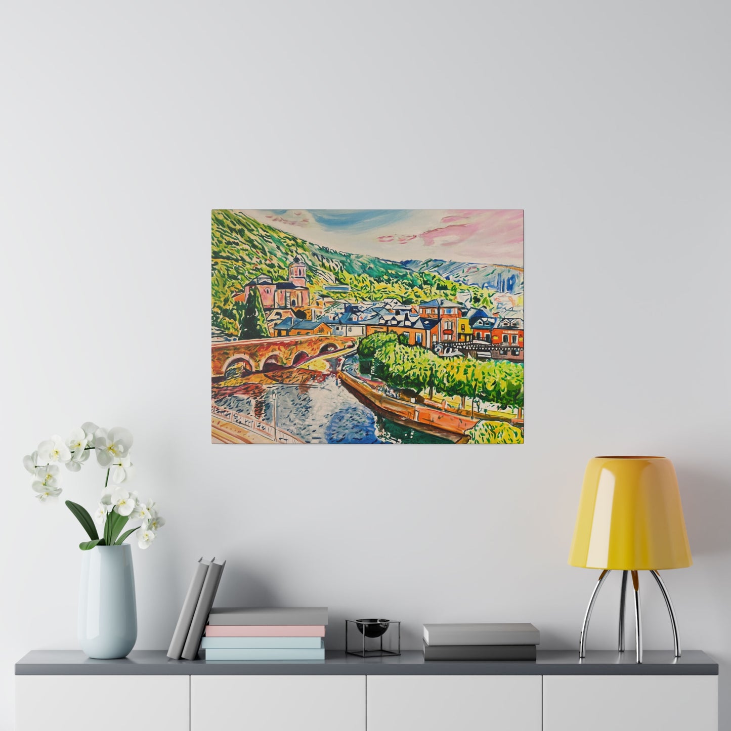 Molinaseca Painting Canvas Print