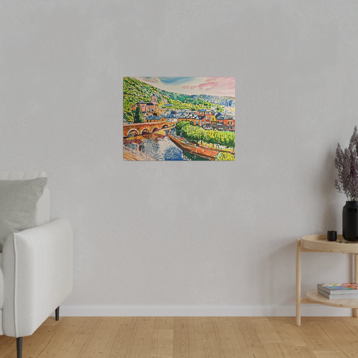 Molinaseca Painting Canvas Print