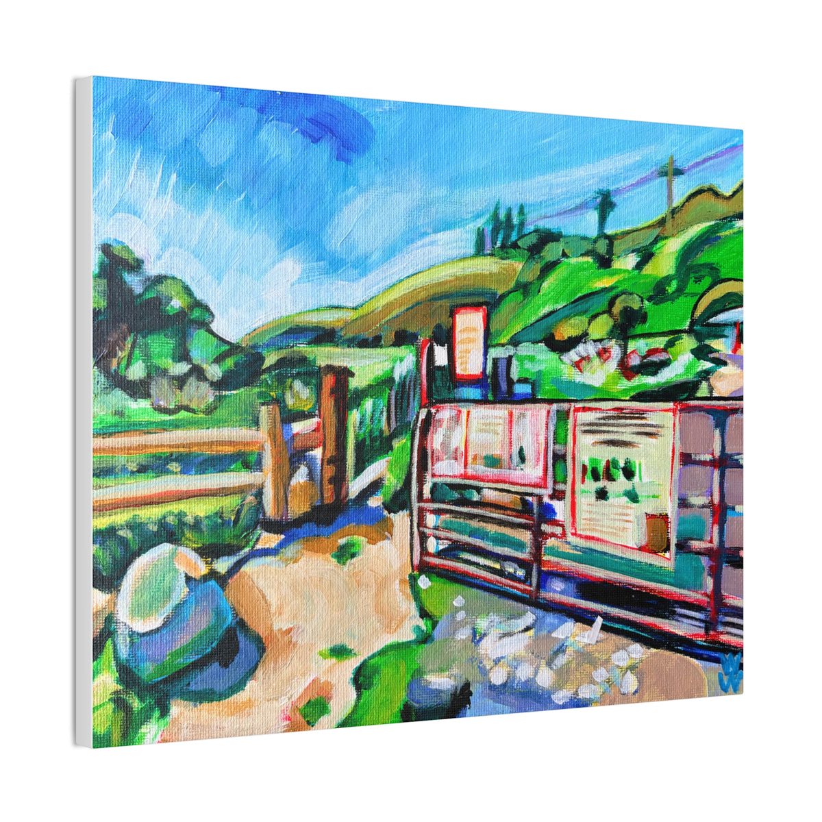 Harmon Canyon Gate, Canvas Print