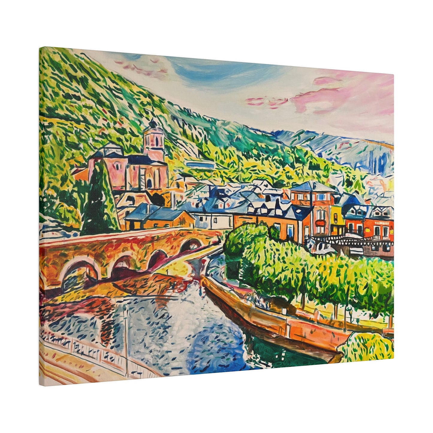 Molinaseca Painting Canvas Print