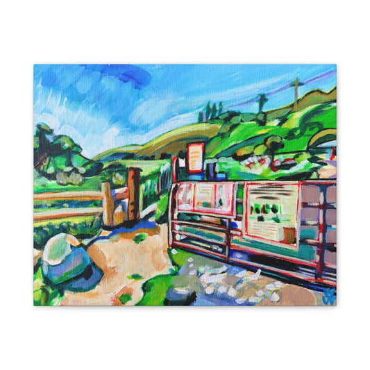 Harmon Canyon Gate, Canvas Print