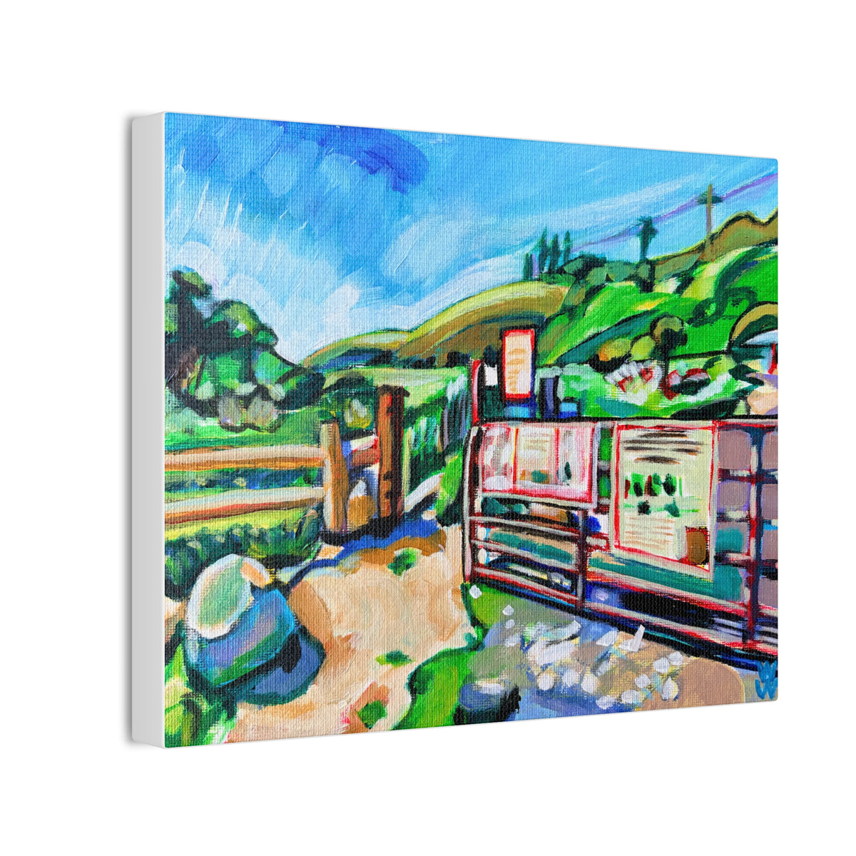 Harmon Canyon Gate, Canvas Print