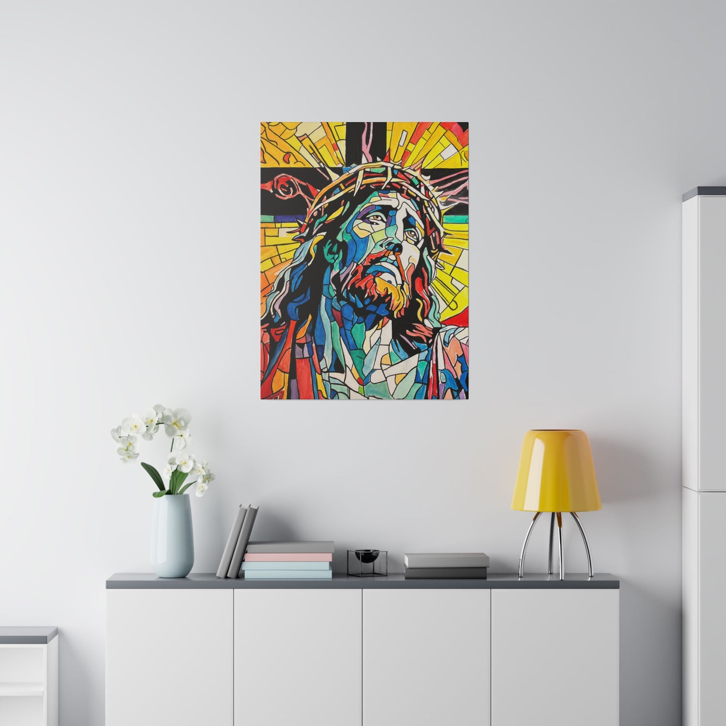 Jesus Painting Canvas Print