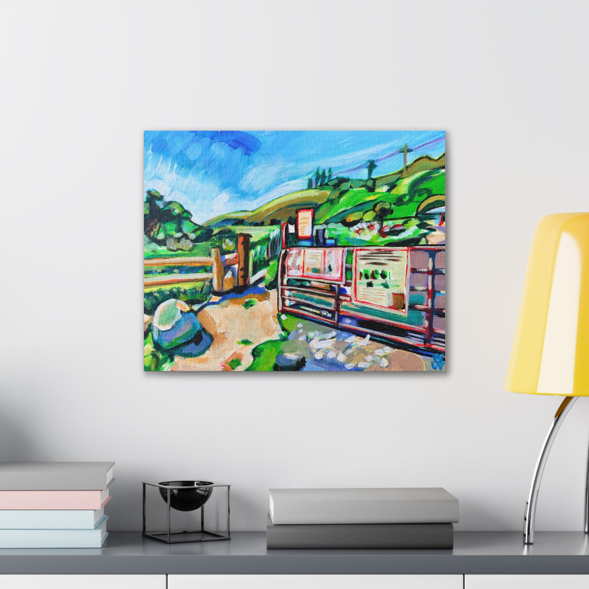 Harmon Canyon Gate, Canvas Print