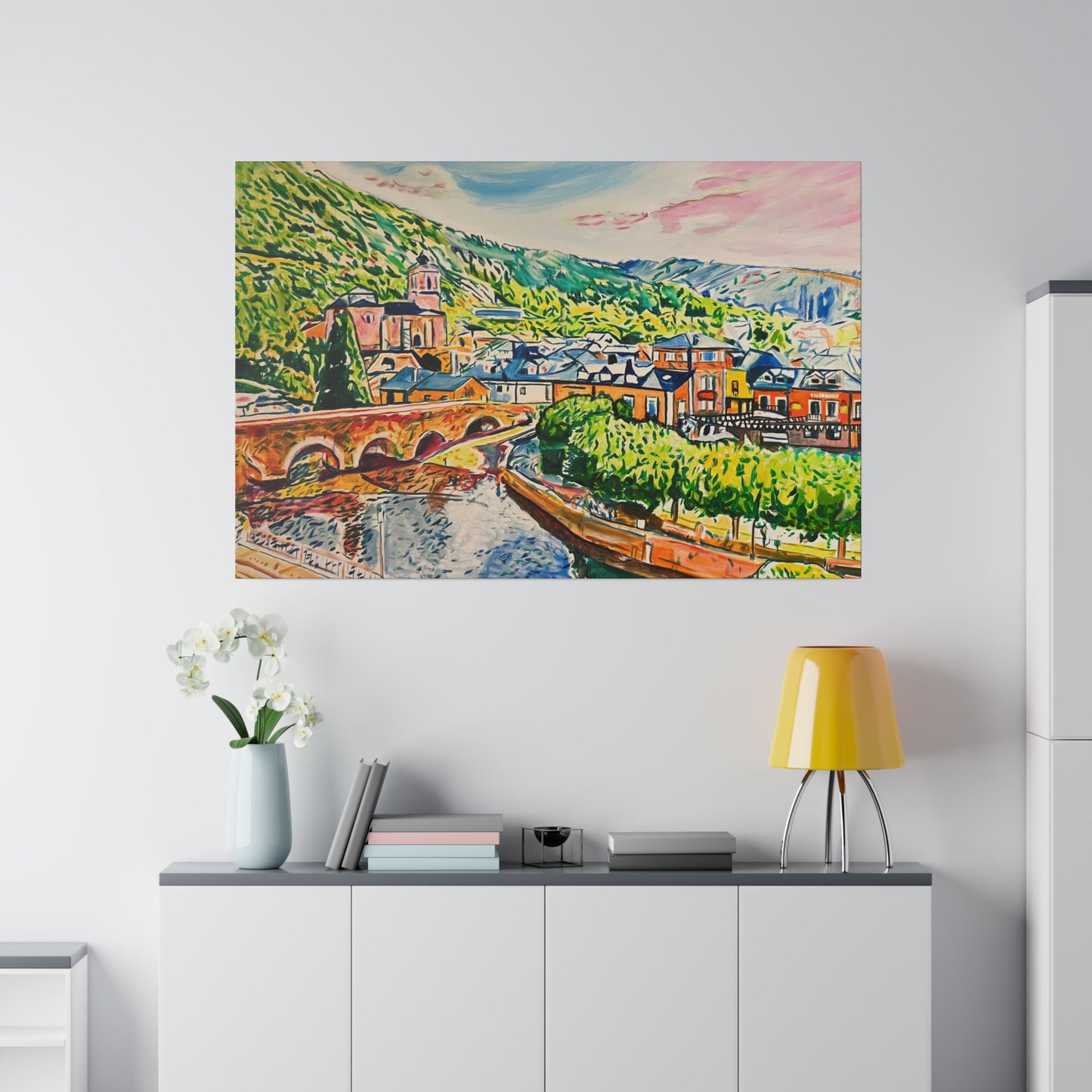 Molinaseca Painting Canvas Print