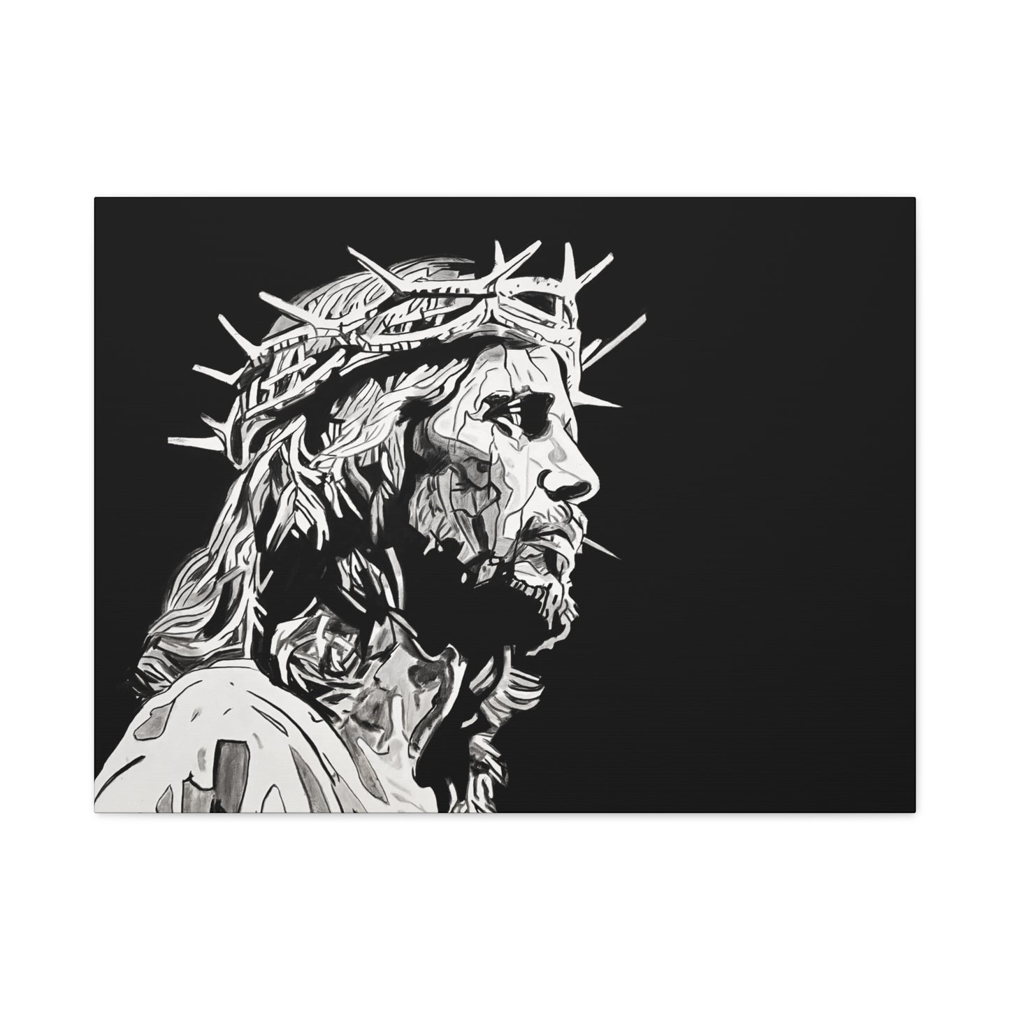 Jesus Christ Canvas Print by Warren Willowdale