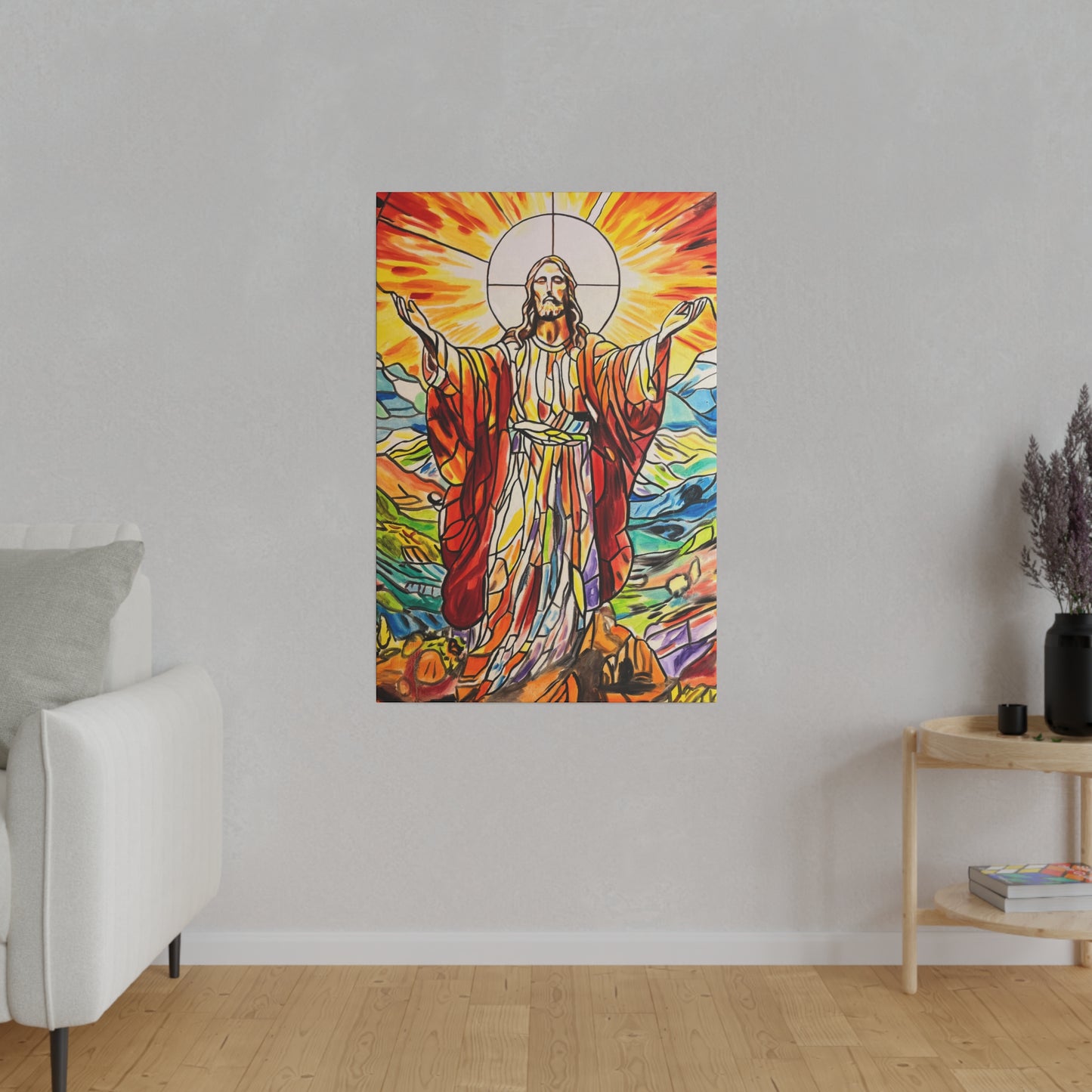 Jesus Painting Canvas Print