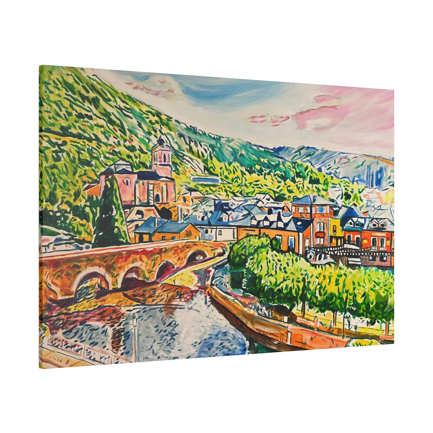 Molinaseca Painting Canvas Print