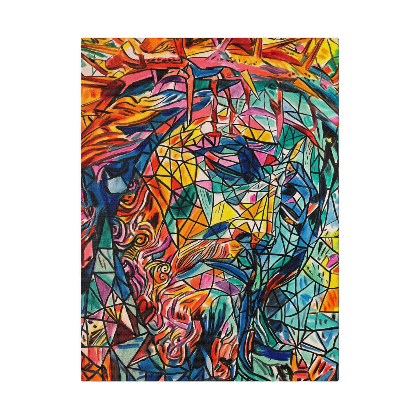 Jesus Painting Canvas Print