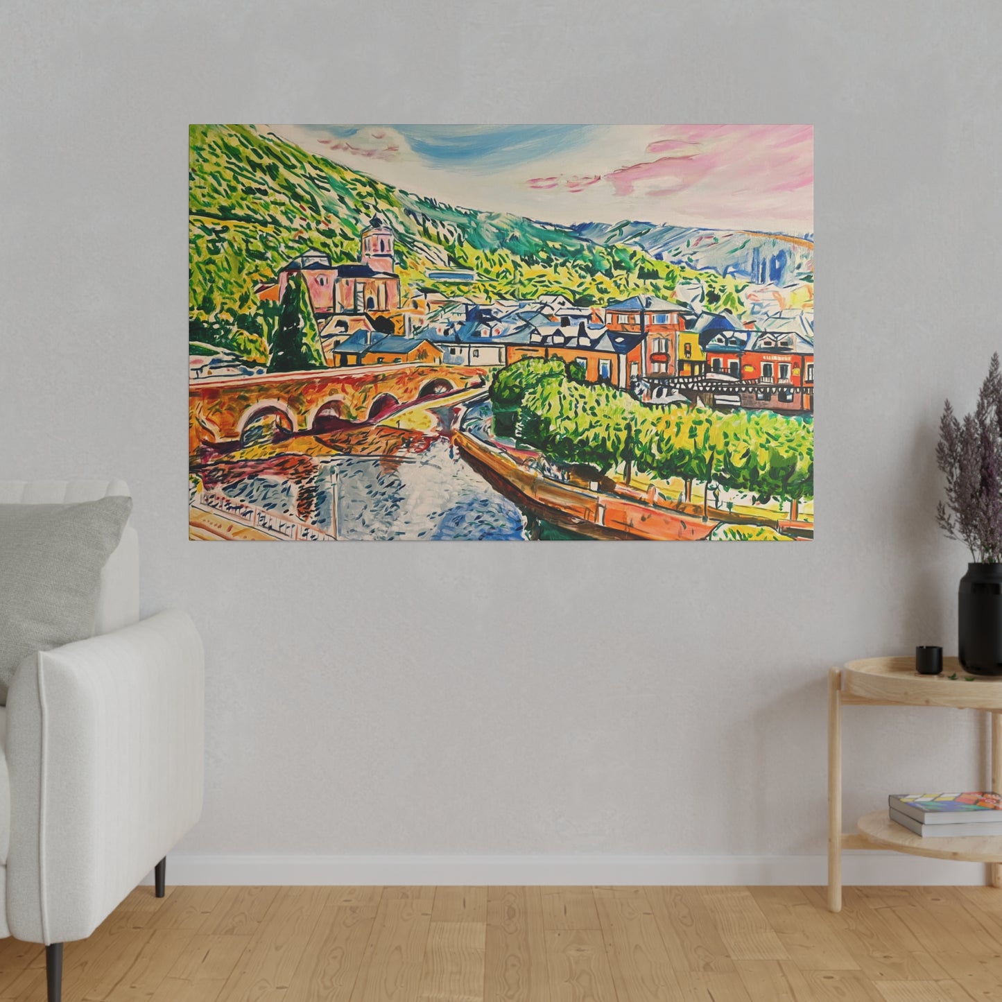 Molinaseca Painting Canvas Print