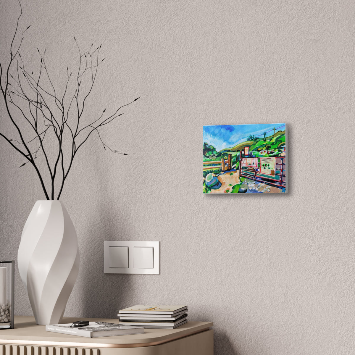 Harmon Canyon Gate, Canvas Print