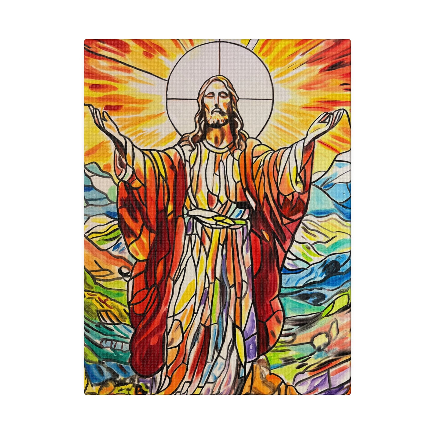 Jesus Painting Canvas Print