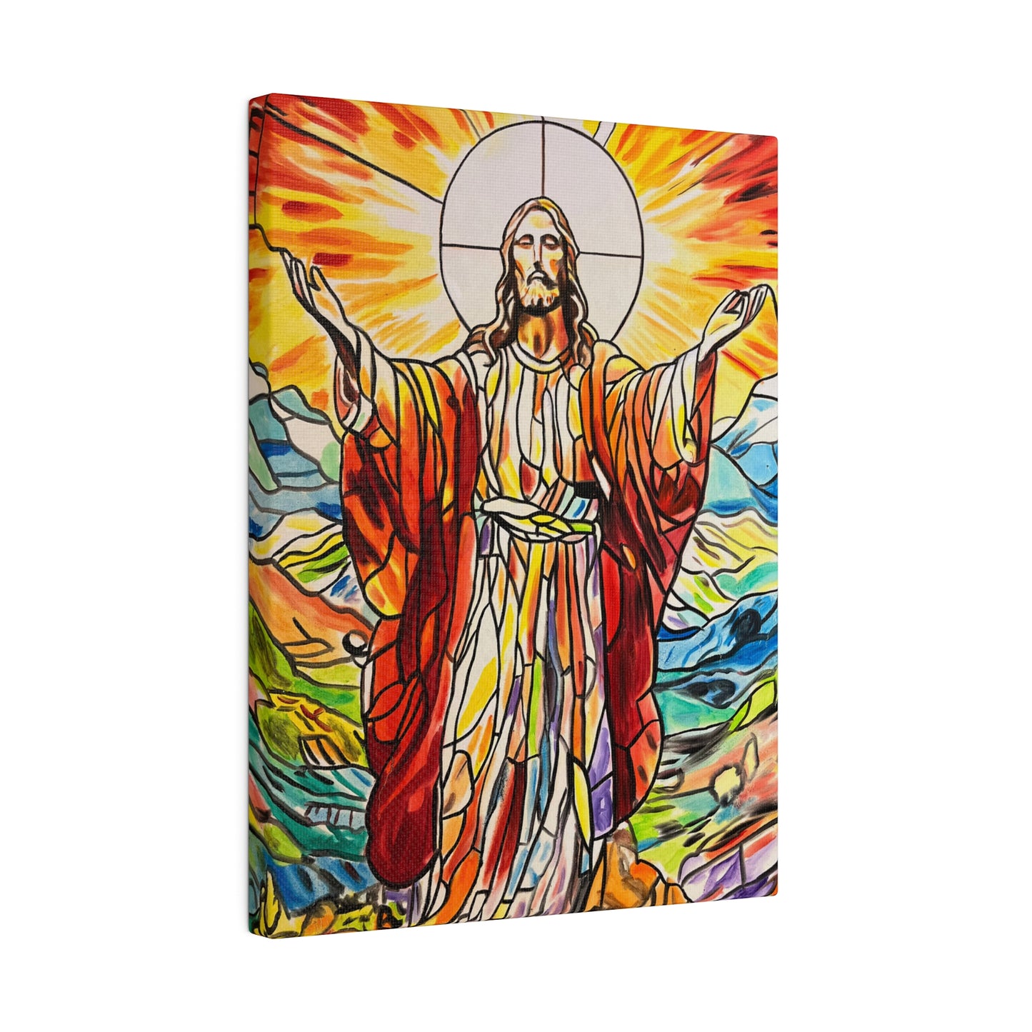 Jesus Painting Canvas Print