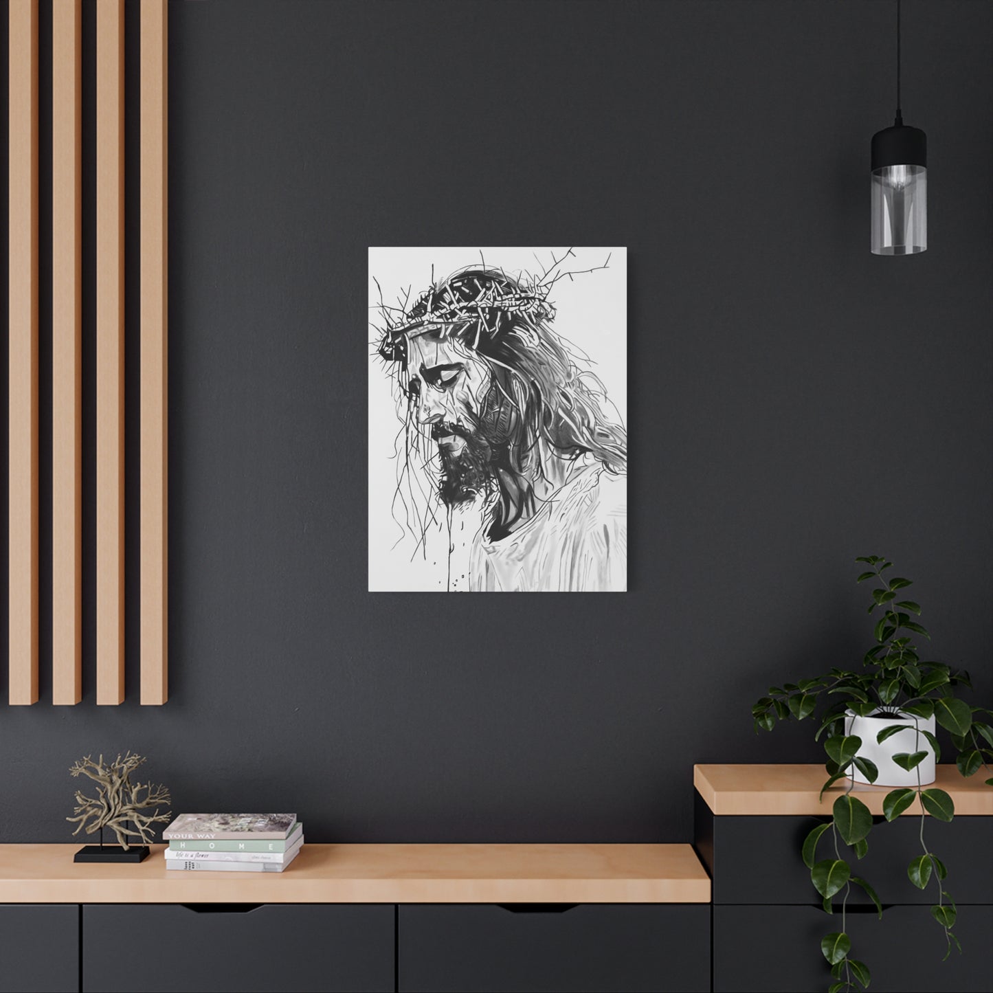 Jesus Christ Canvas Print by Warren Willowdale