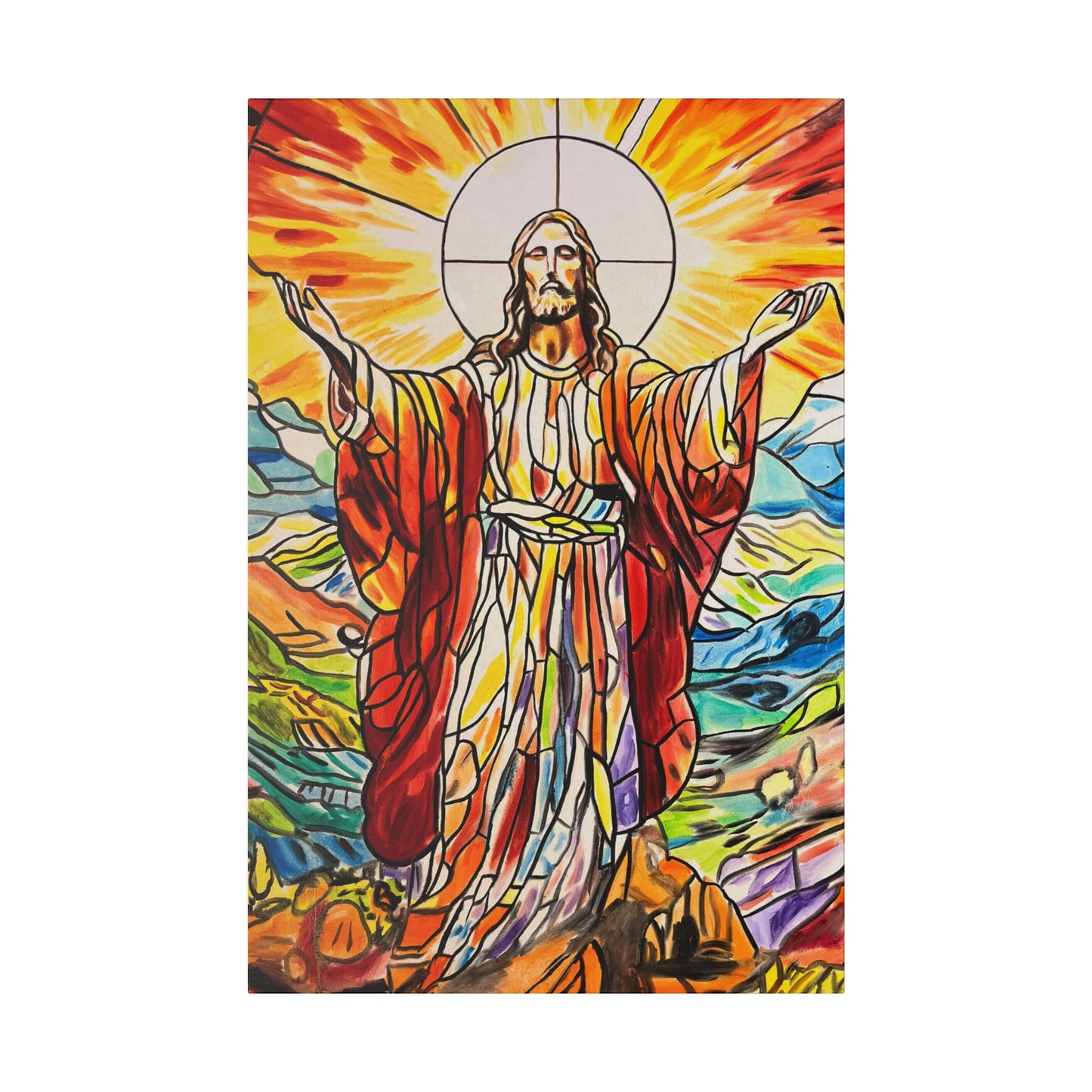 Jesus Painting Canvas Print