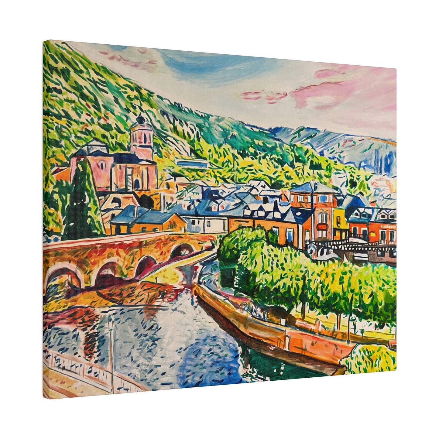 Molinaseca Painting Canvas Print