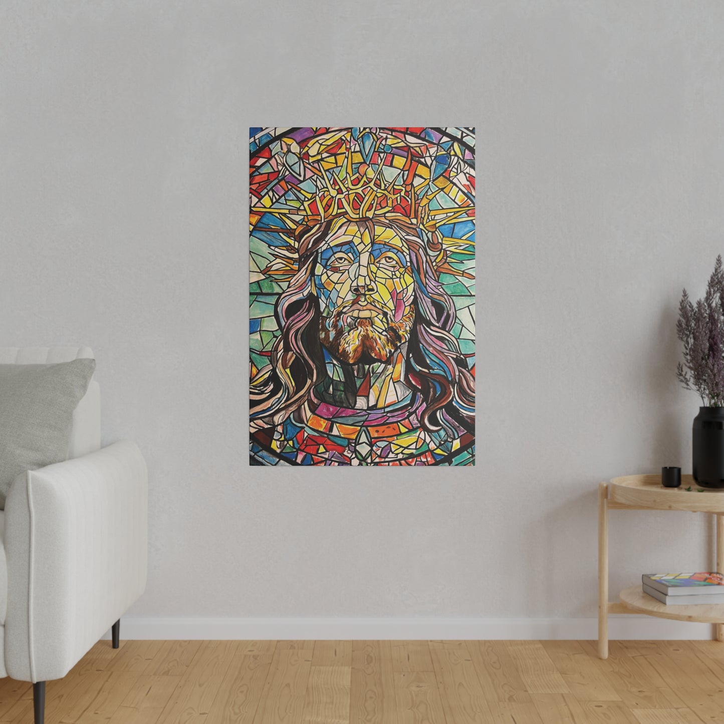 Jesus Painting Canvas Print