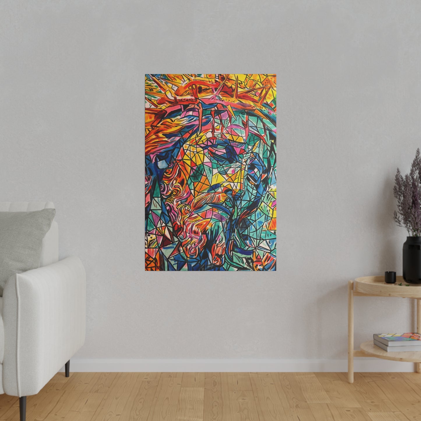 Jesus Painting Canvas Print