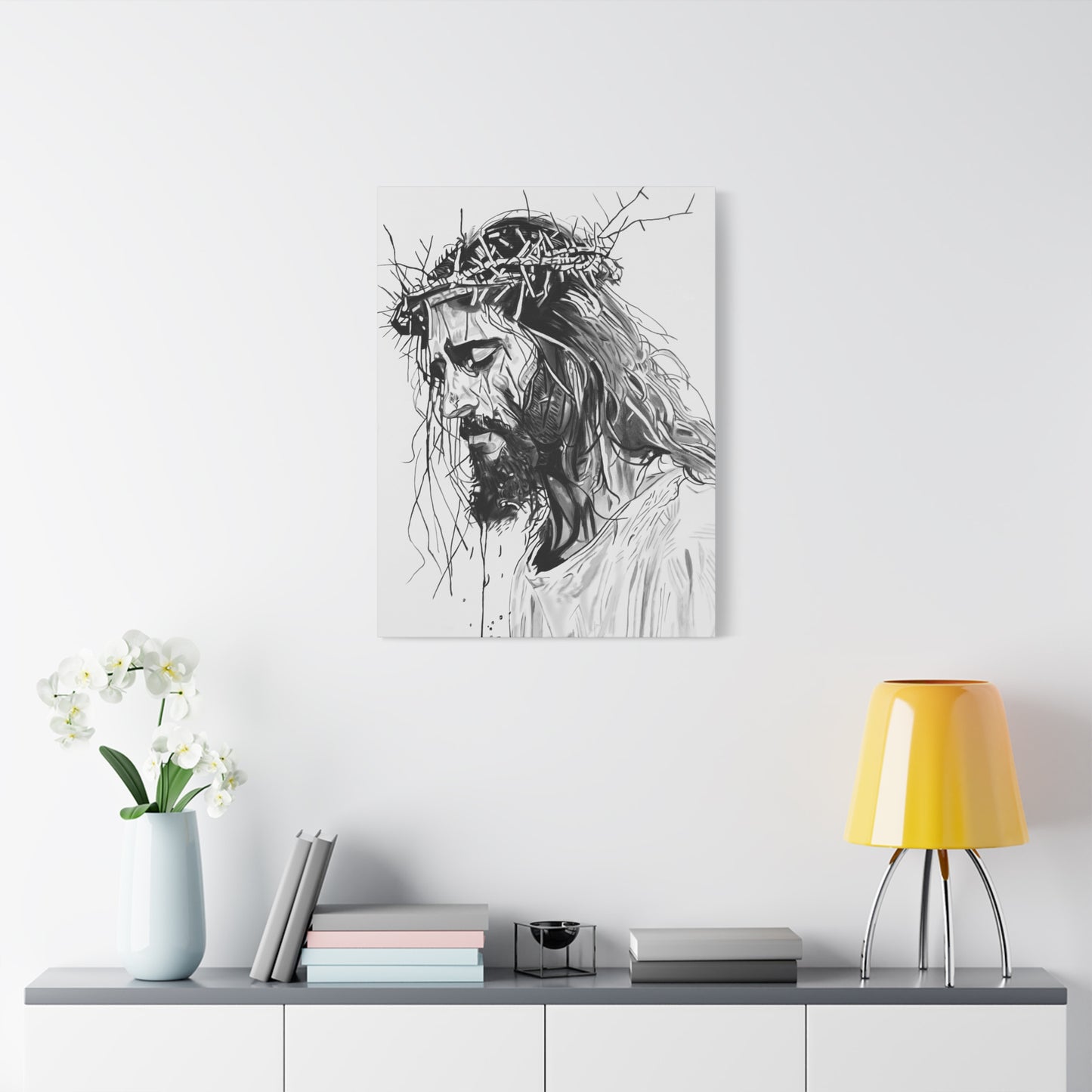 Jesus Christ Canvas Print by Warren Willowdale