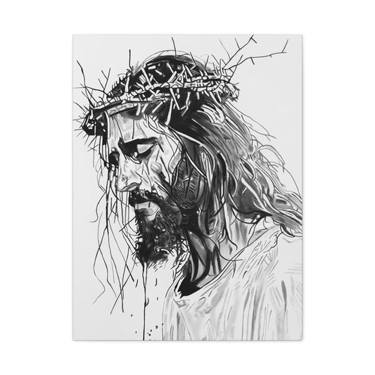 Jesus Christ Canvas Print by Warren Willowdale