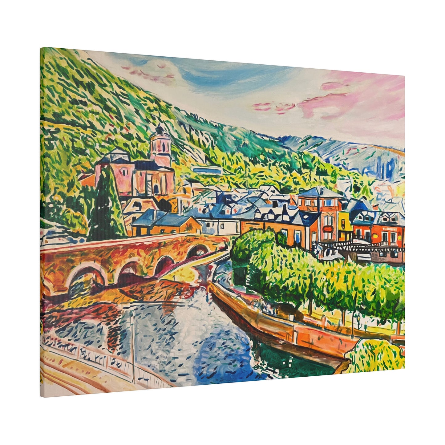 Molinaseca Painting Canvas Print