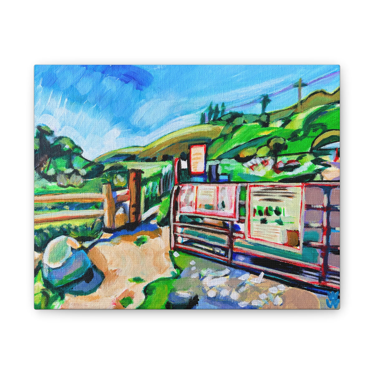 Harmon Canyon Gate, Canvas Print