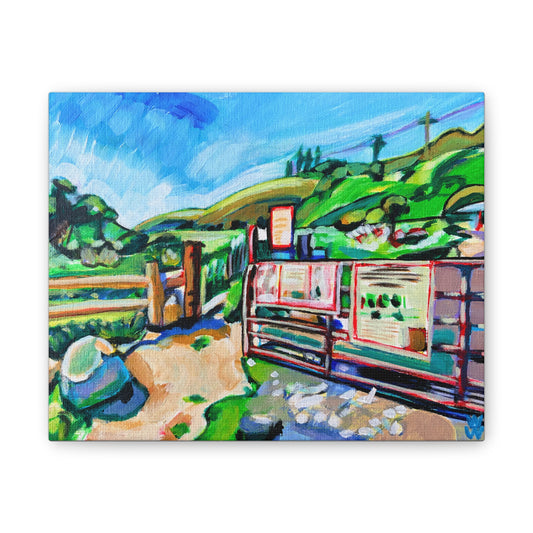 Harmon Canyon Gate, Canvas Print