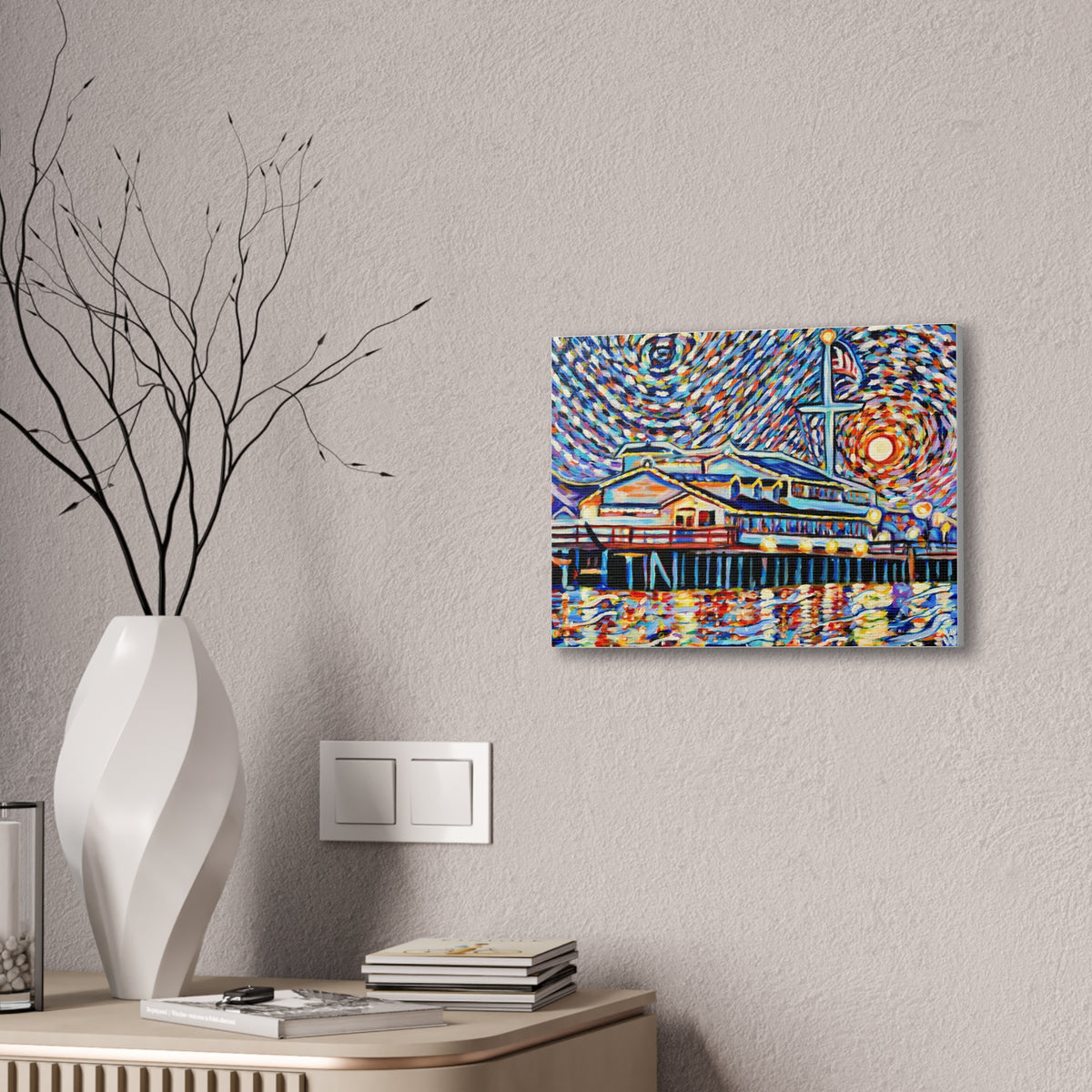 Stearns Wharf, Canvas Print