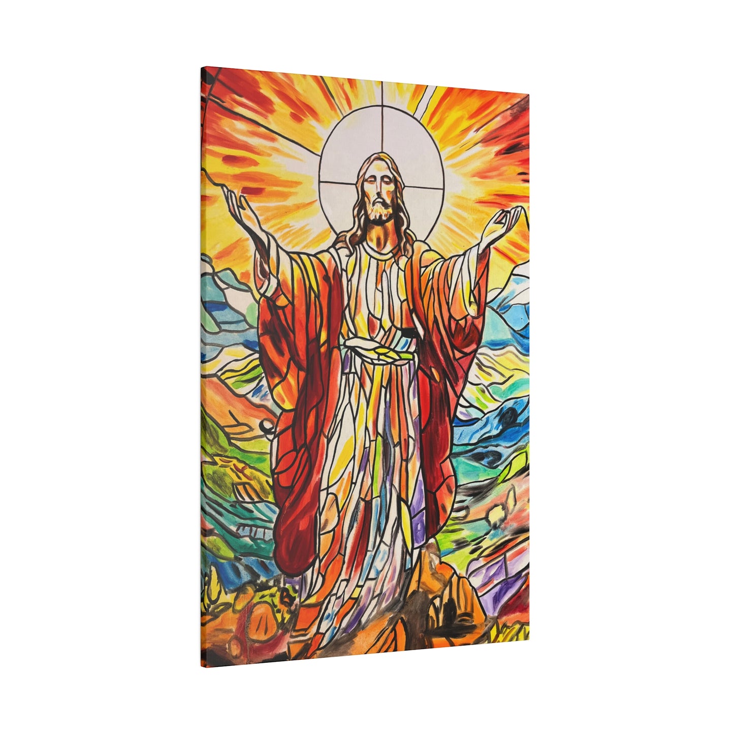 Jesus Painting Canvas Print