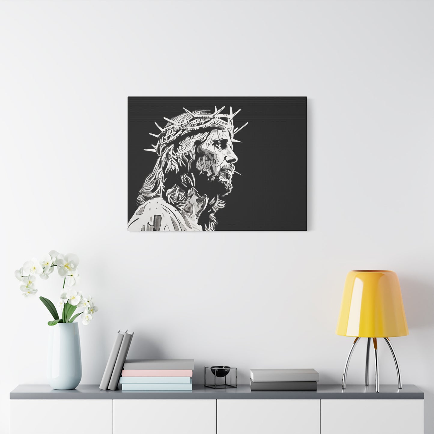 Jesus Christ Canvas Print by Warren Willowdale