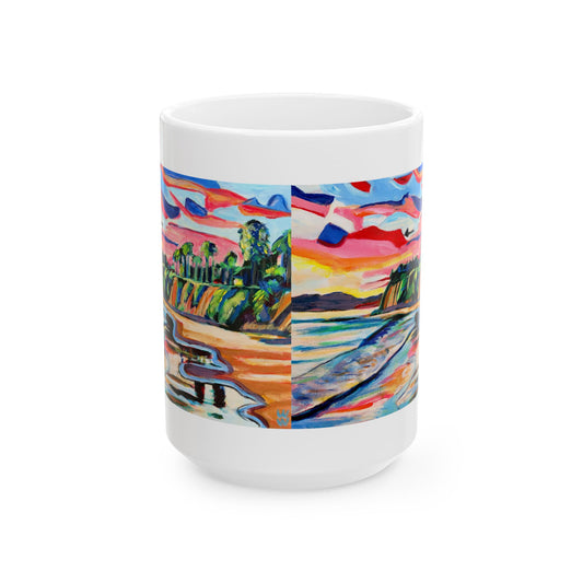 Butterfly Beach Ceramic Mug