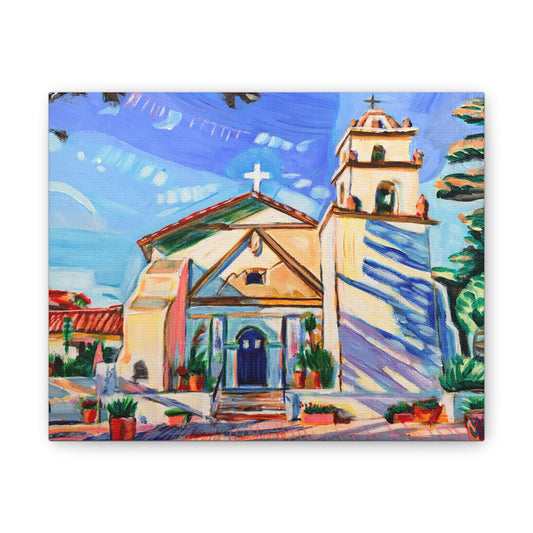 San Buenaventura Mission, Canvas Print