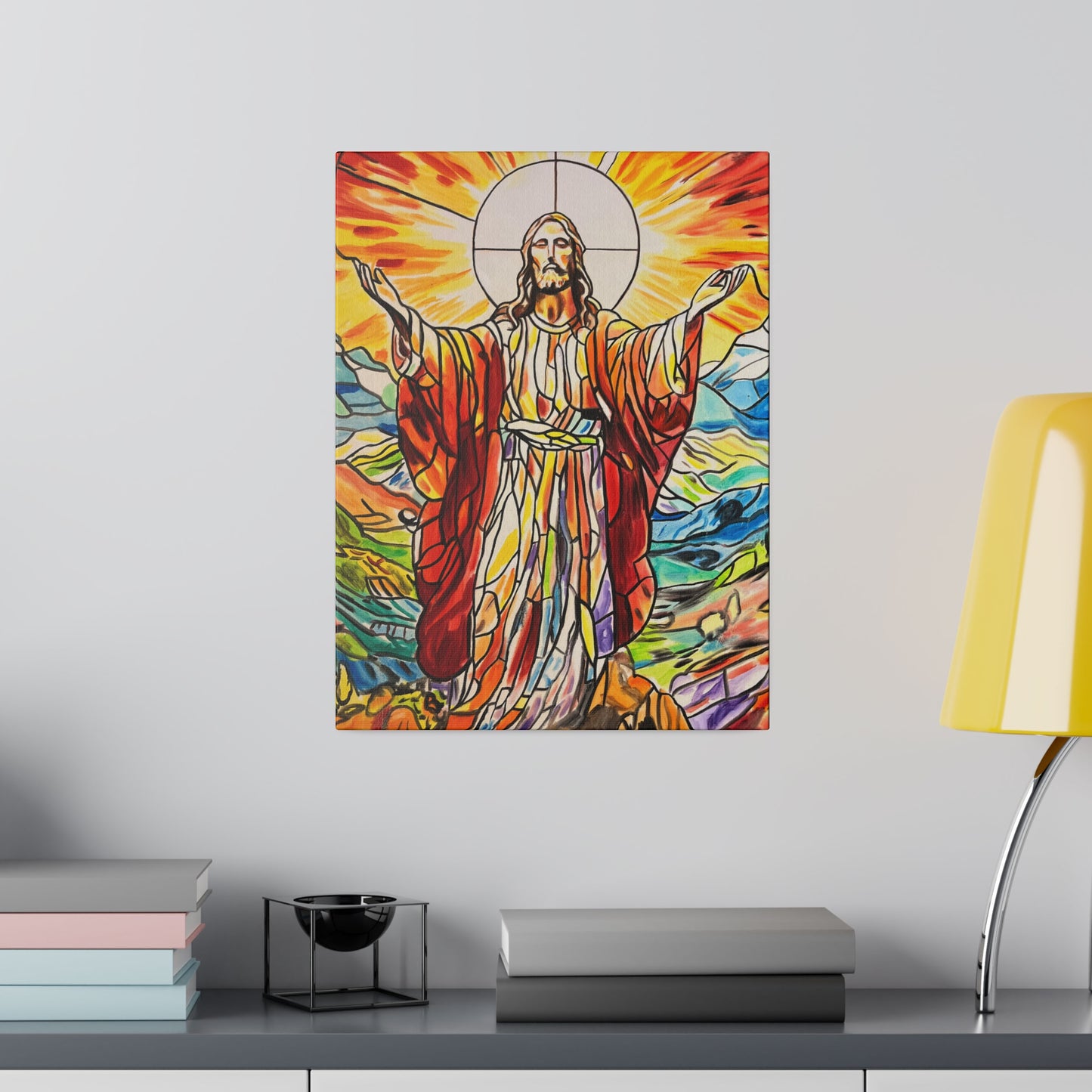 Jesus Painting Canvas Print