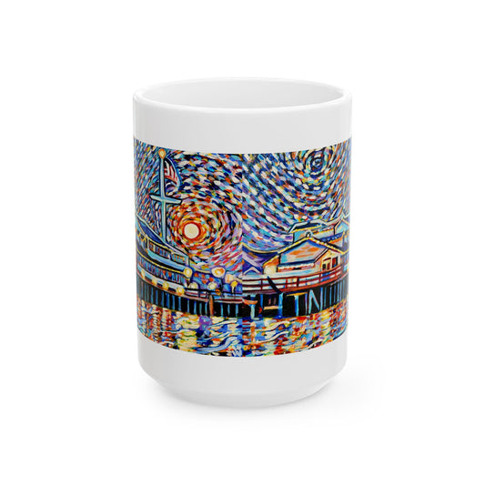 Stearns Wharf Ceramic Mug