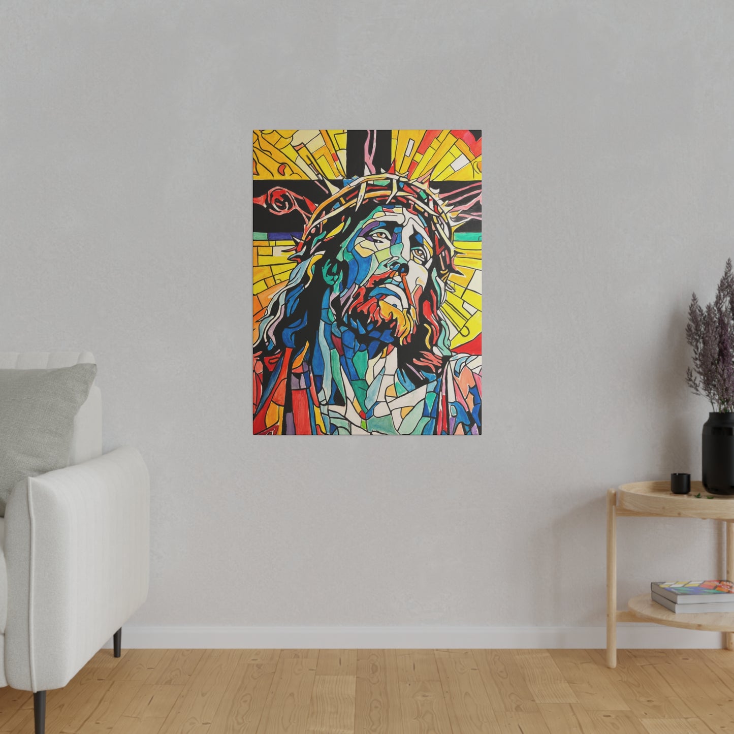 Jesus Painting Canvas Print