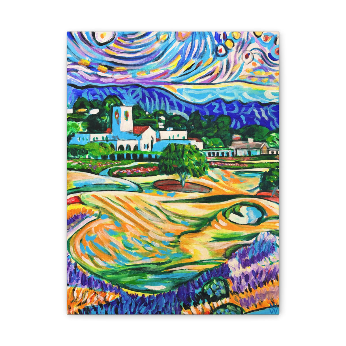 The Montecito Club, Canvas Print