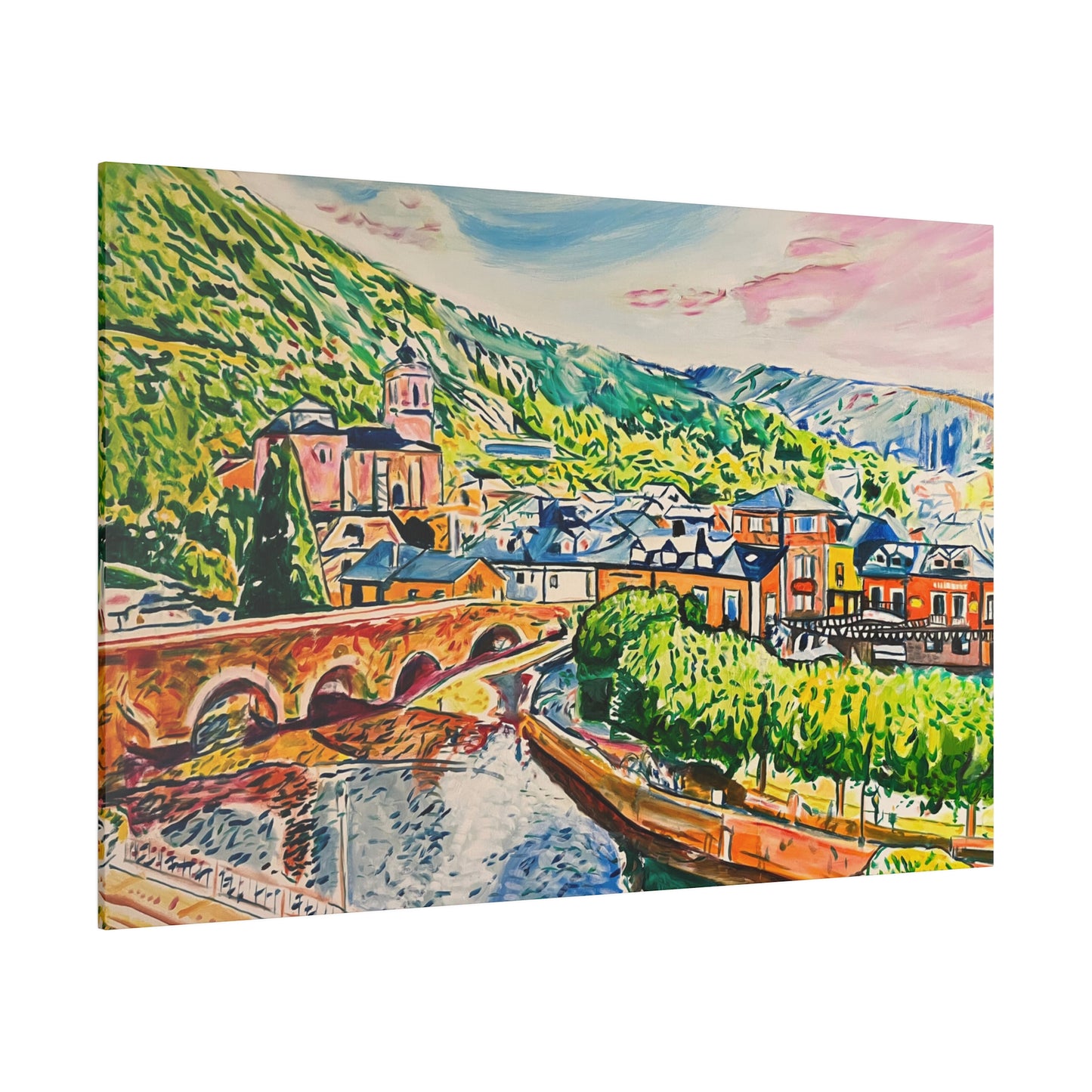 Molinaseca Painting Canvas Print