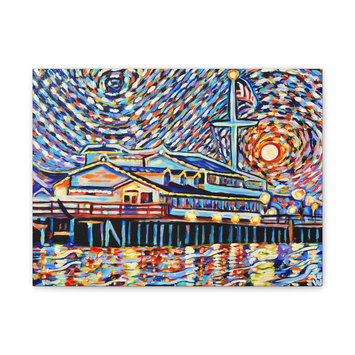 Stearns Wharf, Canvas Print