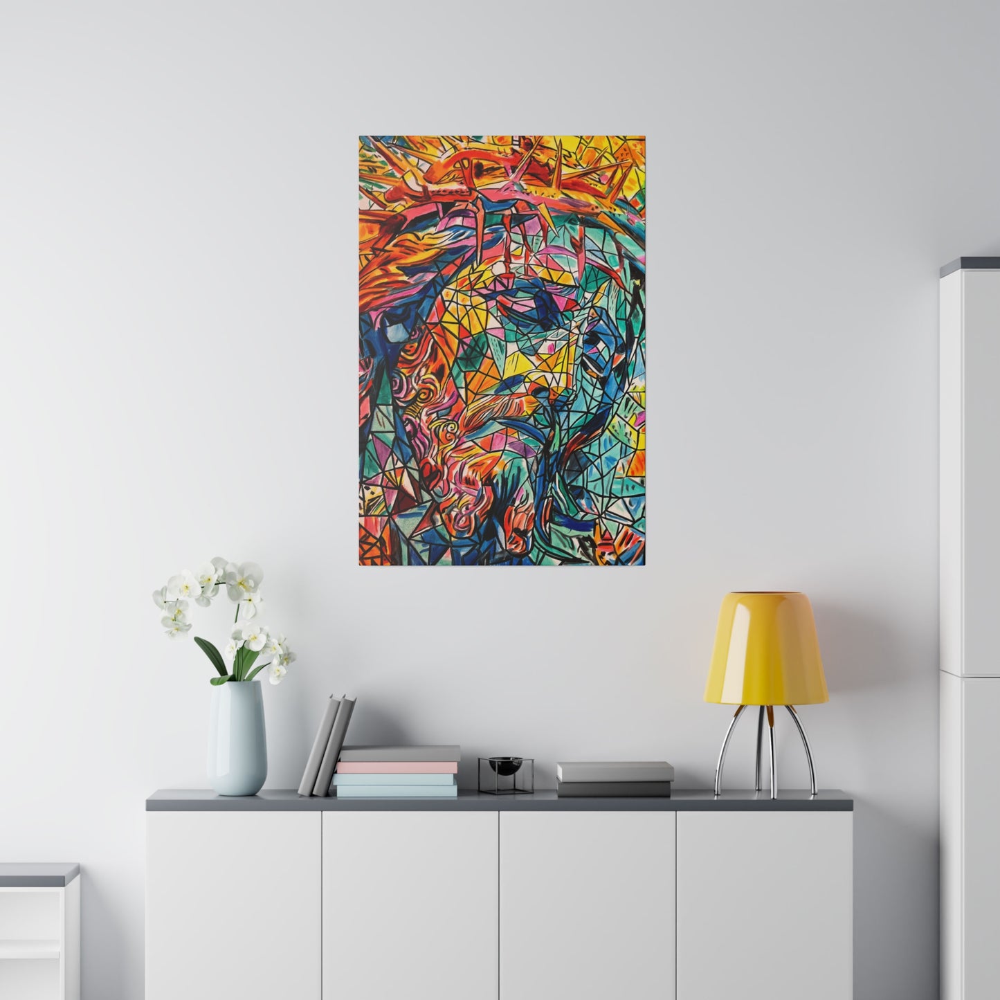 Jesus Painting Canvas Print