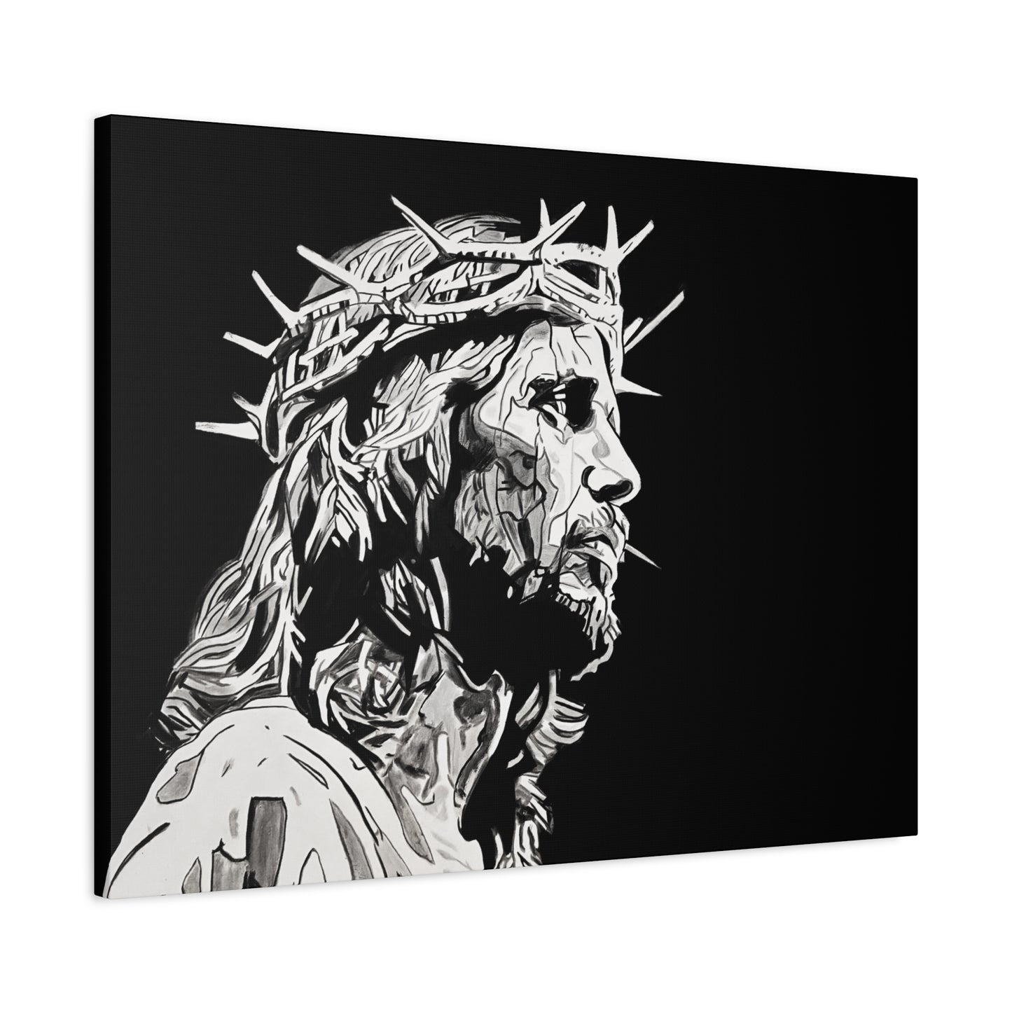Jesus Christ Canvas Print by Warren Willowdale