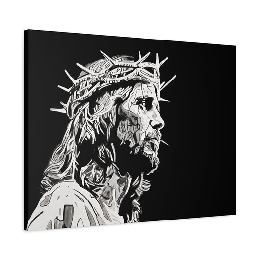 Jesus Christ Canvas Print by Warren Willowdale