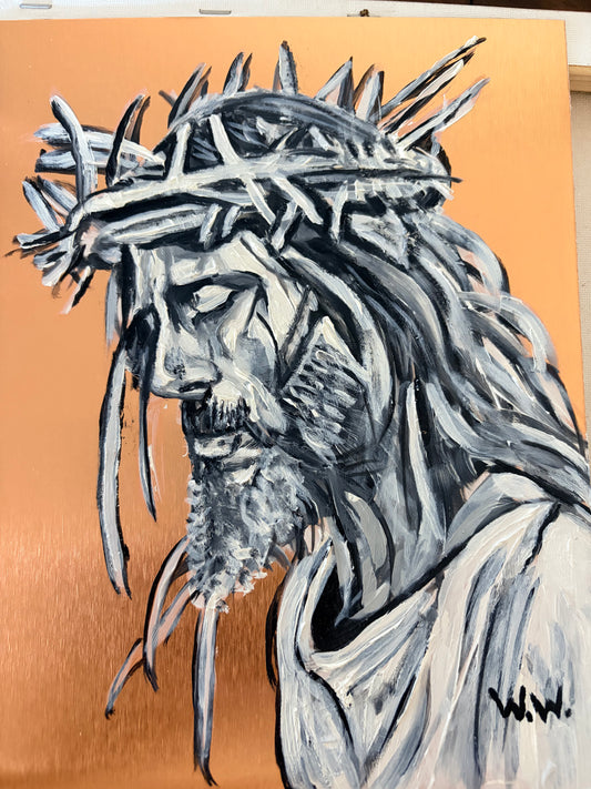 Jesus Christ Original Oil Painting by Warren Willowdale