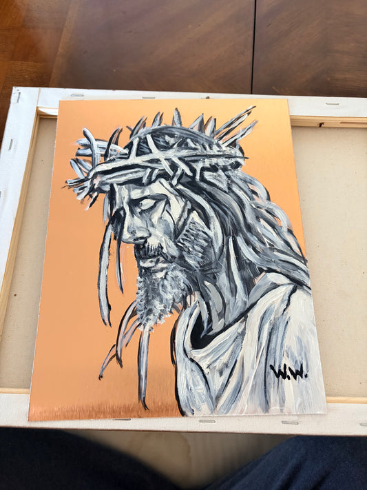 Jesus Christ Original Oil Painting by Warren Willowdale